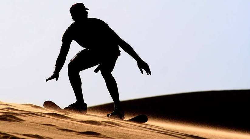 Katameya Dunes Sand Surfing