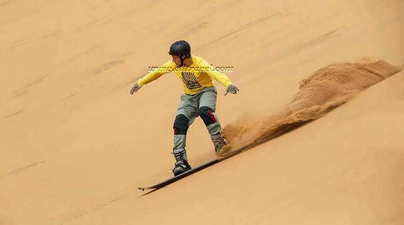 Katameya Dunes Sand Surfing