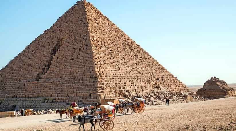 Menkaure Pyramid Cairo Egypt