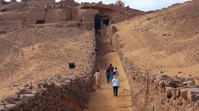 Aswan tombs Egypt